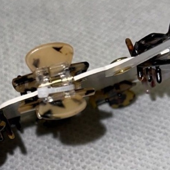 Sunday State Shades of Brown Gold Pink Gray Marble Claw Clips set of 8 - Picture 5 of 5